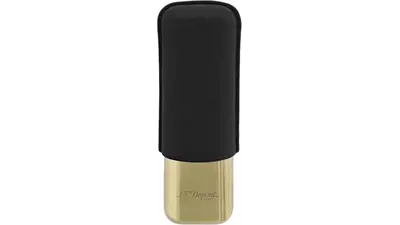 пурера S.T.DUPONT black gr/golden 2 cig