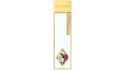 запалка S.T.DUPONT ROMEO Y JULIETA TWIGGY white and gold