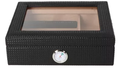 умидор Angelo Glass PU Diamond black 25 cig
