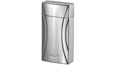 запалка Caseti 1xJet Chrome Stripes with Cutter