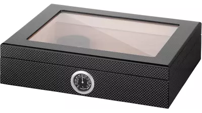умидор Angelo Glasstop carbon fibre 25 cig