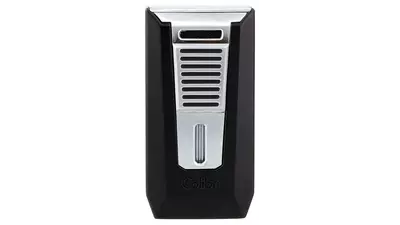 запалка Colibri SLIDE black+ chrome with punch