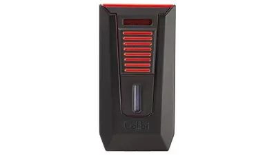 запалка Colibri SLIDE black+red with punch